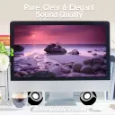 Altavoces estéreo multimedia USB Argom Orbit negros A00411