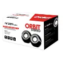 Altavoces estéreo multimedia USB Argom Orbit negros A00411