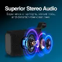 Altavoz inalámbrico portátil con resistencia al agua IPX5 Argom BoogieLink negro A00691