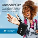 Altavoz inalámbrico portátil con resistencia al agua IPX5 Argom BoogieLink negro A00691