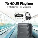 Auriculares inalámbricos BT con cancelación activa de ruido híbrida Argom Ultimate Sound Spatial negros A00737