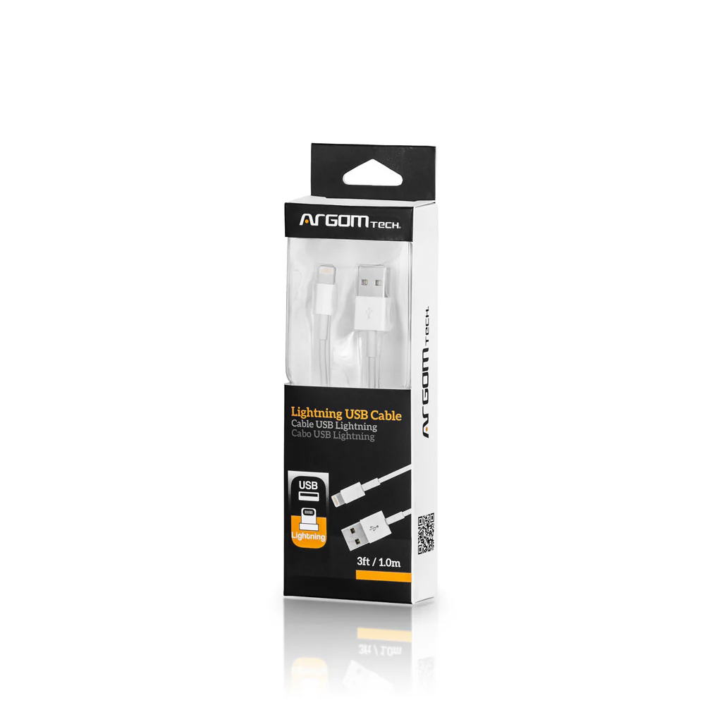 Cable USB a Lightning x 1 metro Argom A00018