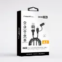 Cable carga rápida 4 en 1 de 60W x 1,5 metros Argom A00760