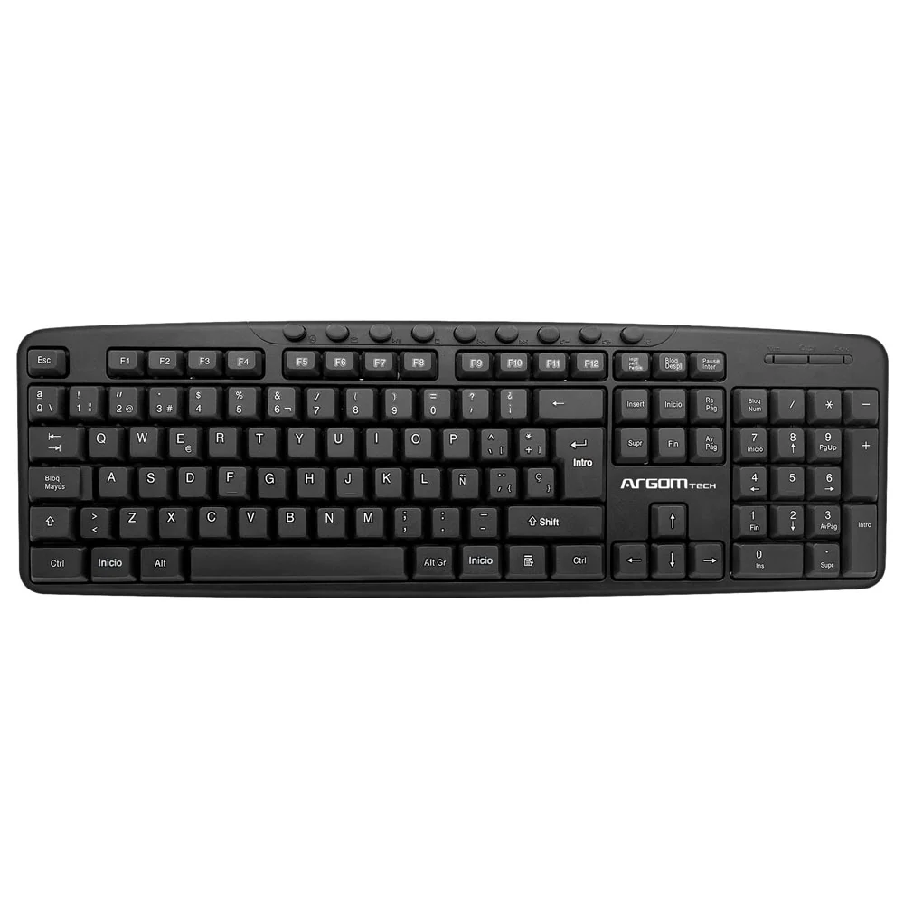 Teclado multimedia USB distribución en español Argom A00499