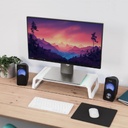 Base Soporte Para Monitor en Cristal Templado Trust Monta Negro