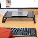 Base Soporte Para Monitor en Cristal Templado Trust Monta Negro