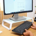 Base Soporte Para Monitor en Cristal Templado Trust Monta Negro