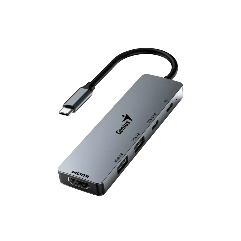 Adaptador multipuertos 5 en 1 Genius HUB UH-500