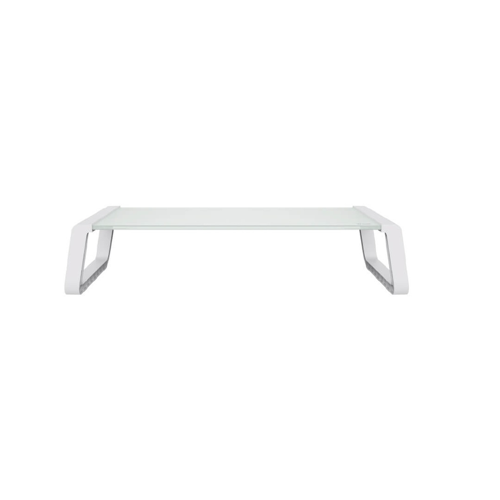 Base Soporte Para Monitor en Cristal Templado Trust Monta Blanco