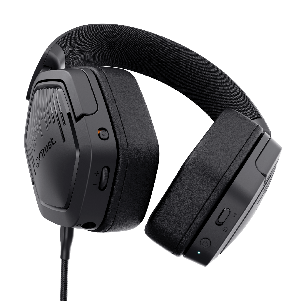 Audifono Diadema Trust Gxt 493 Carus Inalambrica Negra Gamer