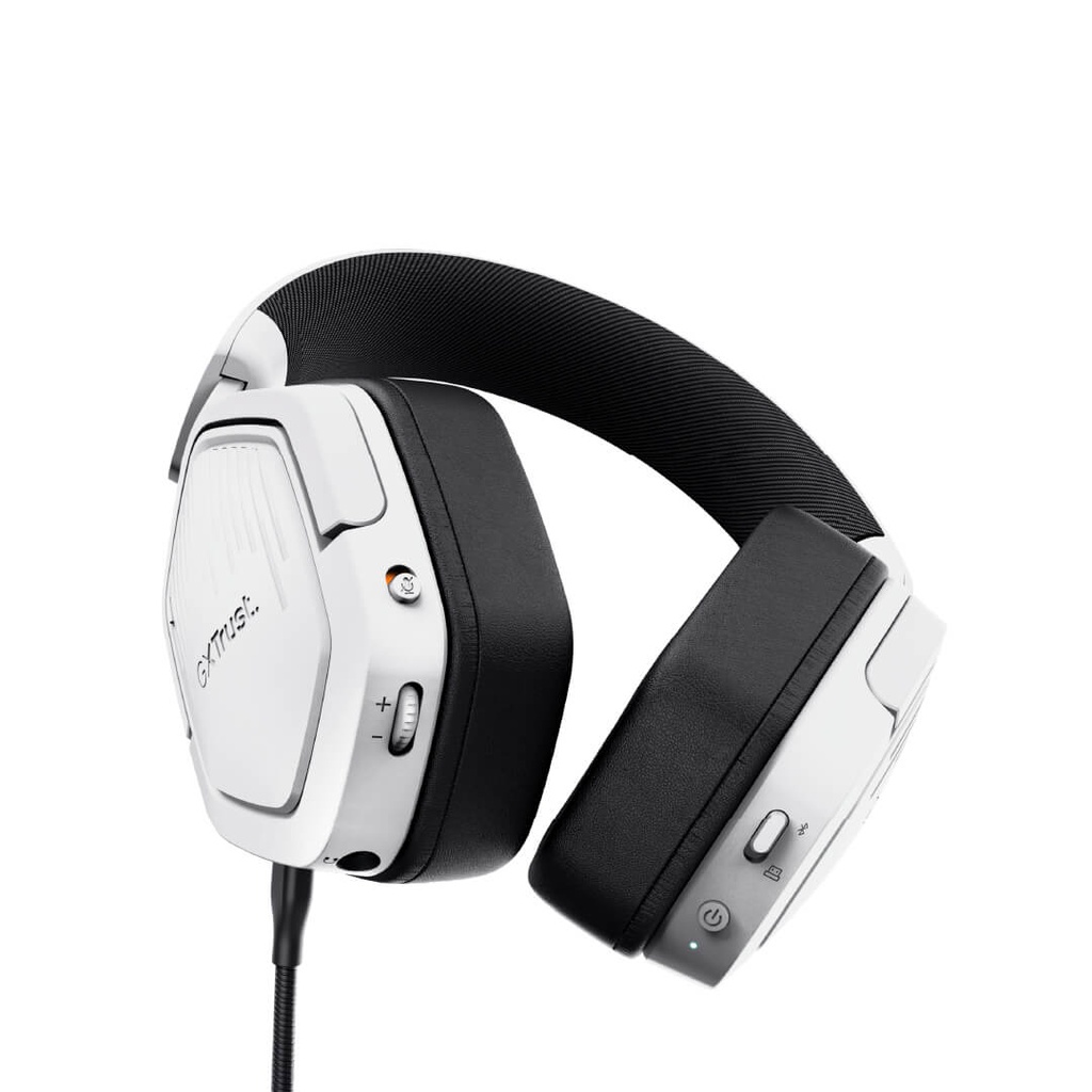 Audifono Diadema Trust Gxt493W Carus Inalambrica Blanca Gamer 