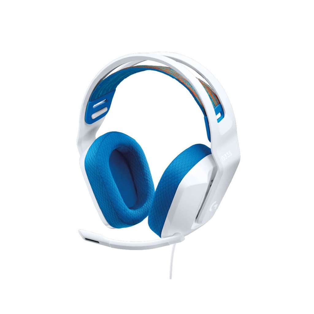 Audífonos DIadema Gaming Logitech G335 Blanca/Cable/2.1/981-001017
