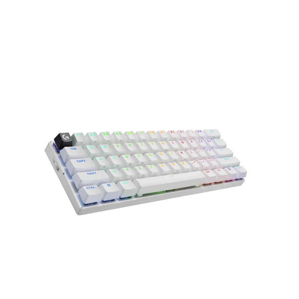 Teclado Gaming Logitech G Pro X 60% Blanco/Mecánico/Lightspeed/Bluetoothh