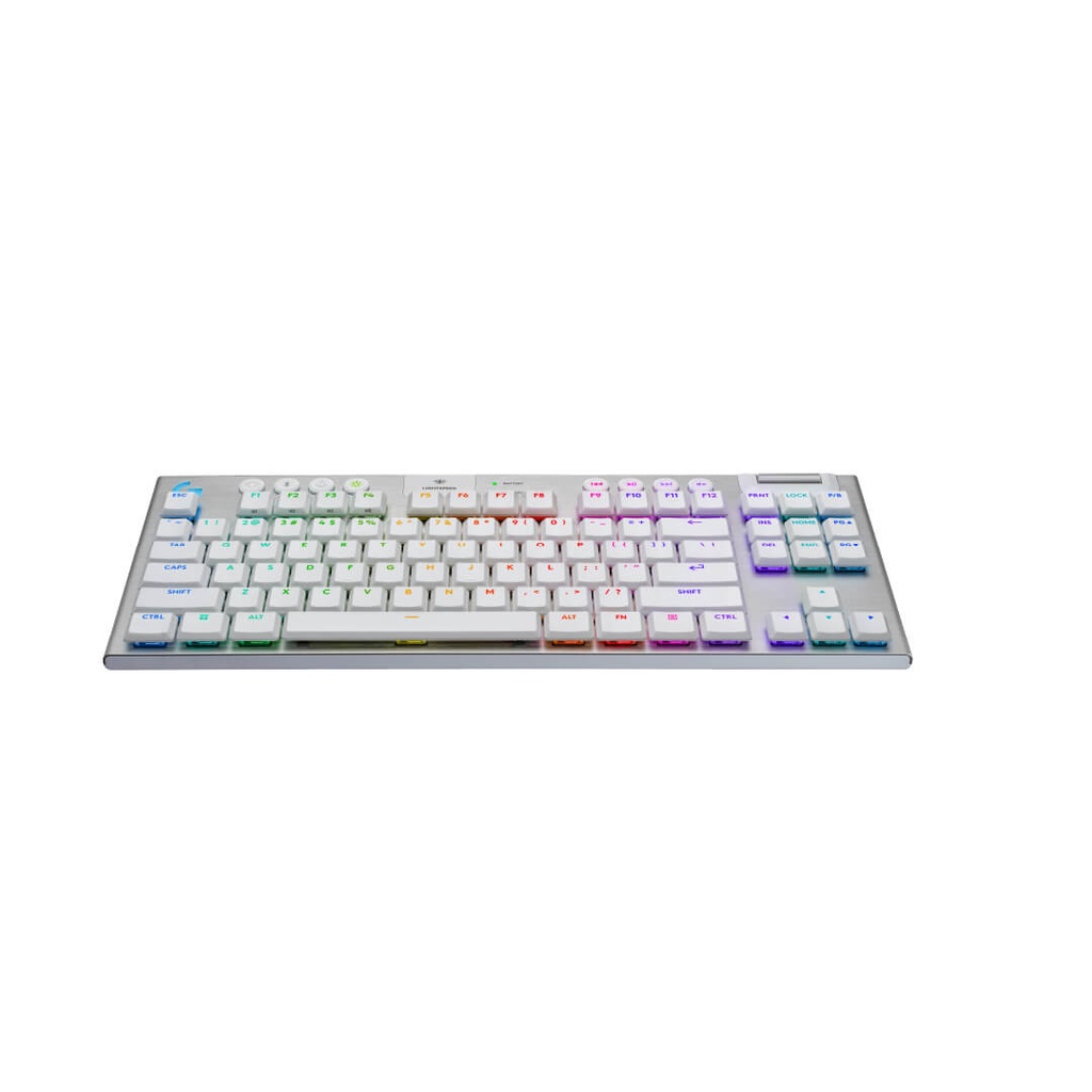 Teclado Gaming Logitech G915X TKL Blanco/Mecánico/Lightspeed/Bluetooth
