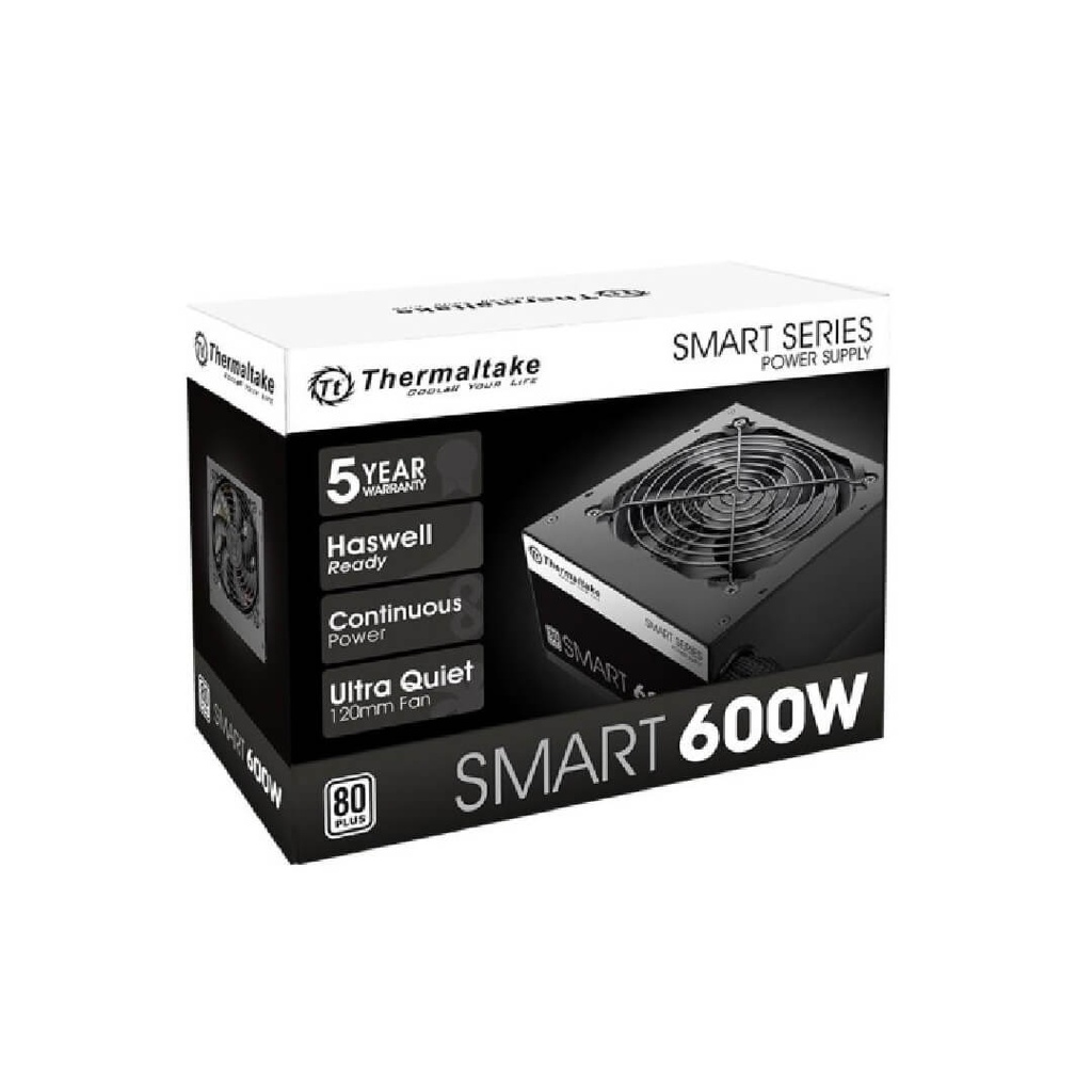 Fuente Thermaltake Smart 600W 80plus white PS-SPD-0600NPCWUS-W