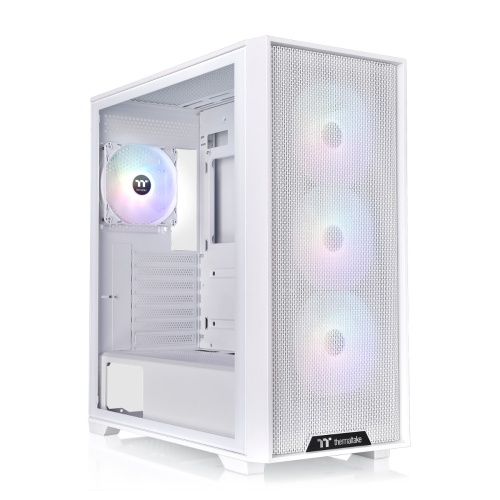 Chasis Thermaltake H390 TG ARGB /Snow /WIN / SPCC /TEMPERED GLASS *1/120mm ARGB SE Fan *4/PS-TTP-0750NNF A BU-3/ Brown Box