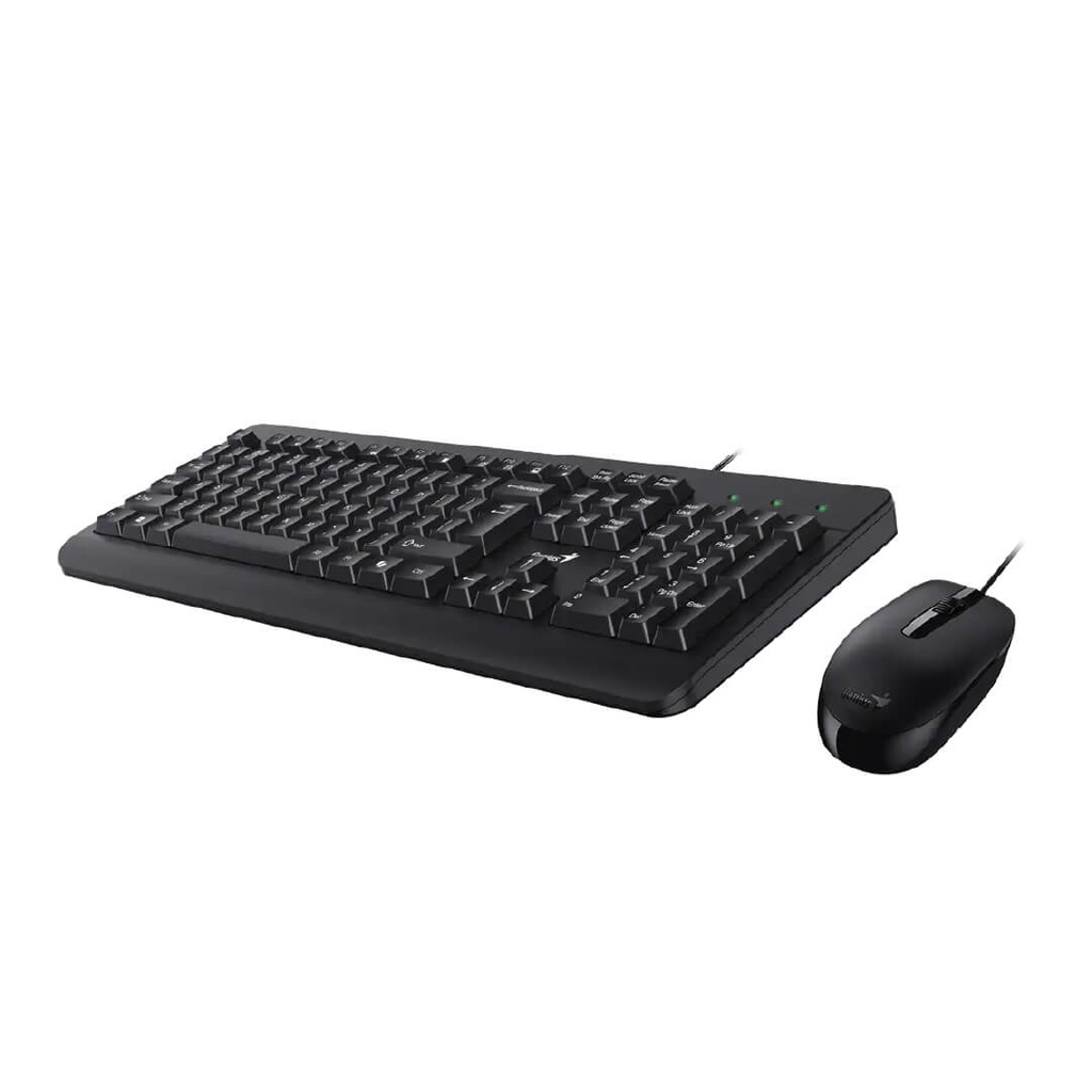 Combo Genius Teclado + Mouse KM-160 Negro Alambrico