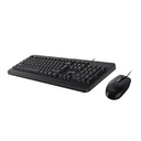 Combo Genius Teclado + Mouse KM-160 Negro Alambrico