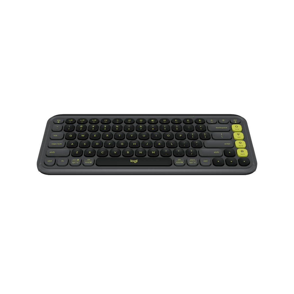 Combo Teclado y Mouse Logitech Pop Icon Bluetooth Grafito y verde