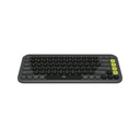 Combo Teclado y Mouse Logitech Pop Icon Bluetooth Grafito y verde