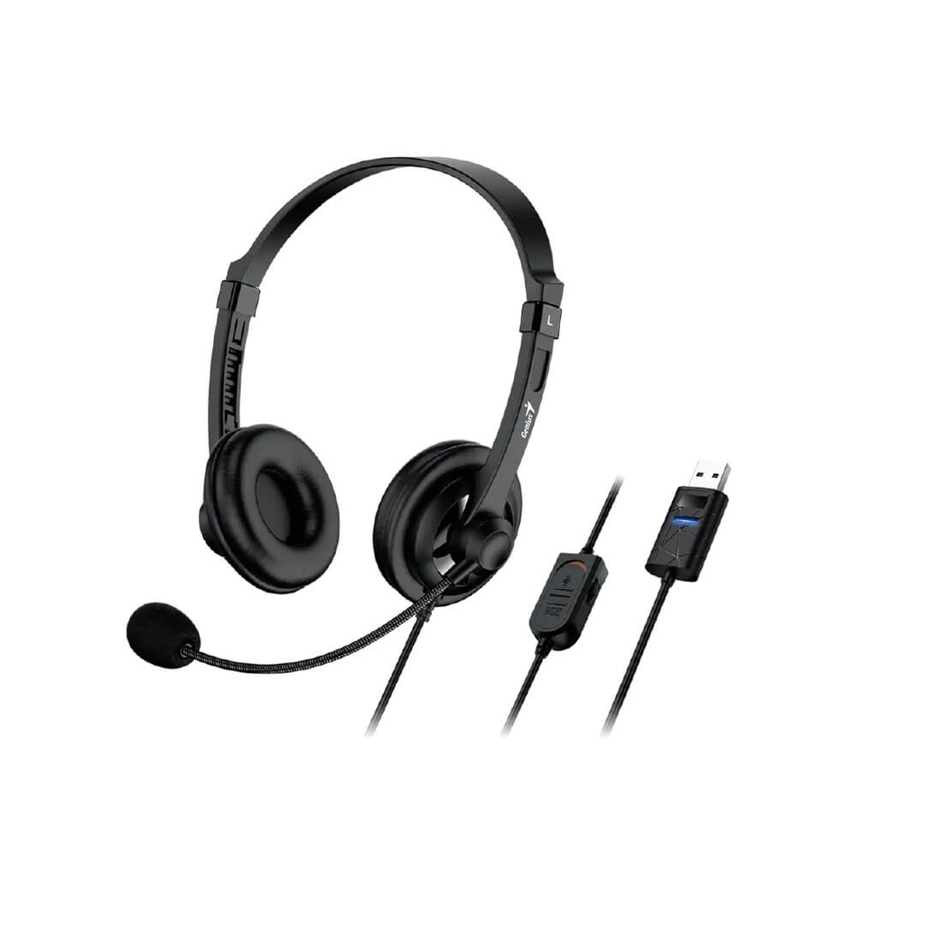 Audifonos Diadema Genius HS-230U Usb - C  Negro con Microfono PN-31710021405