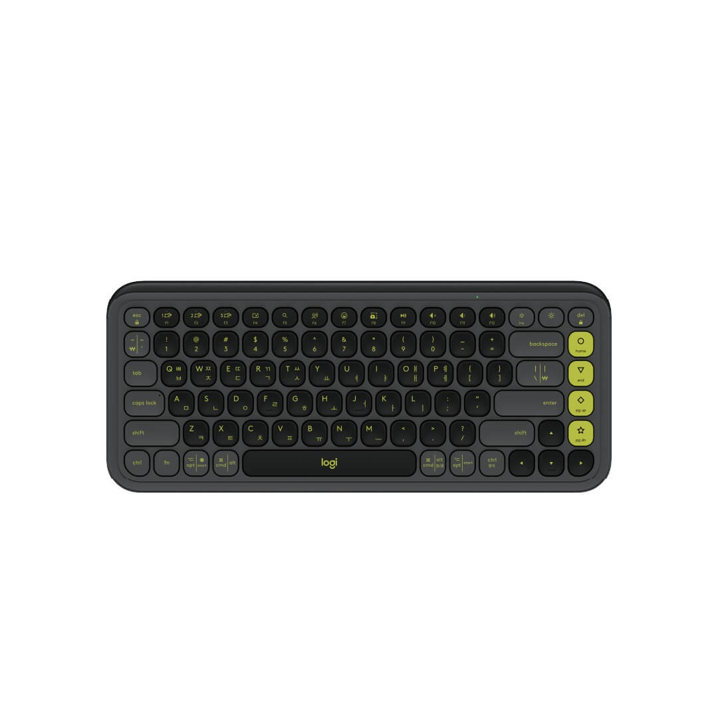 Combo Teclado y Mouse Logitech Pop Icon Bluetooth Grafito y verde