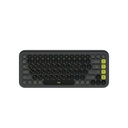 Combo Teclado y Mouse Logitech Pop Icon Bluetooth Grafito y verde