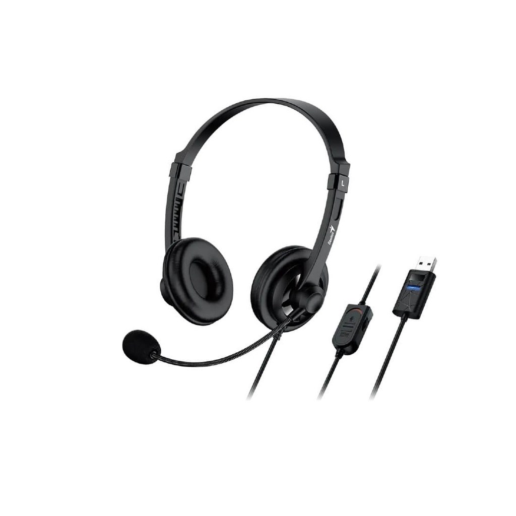 Audifonos Diadema Genius HS-230U Usb  Negro con Microfono