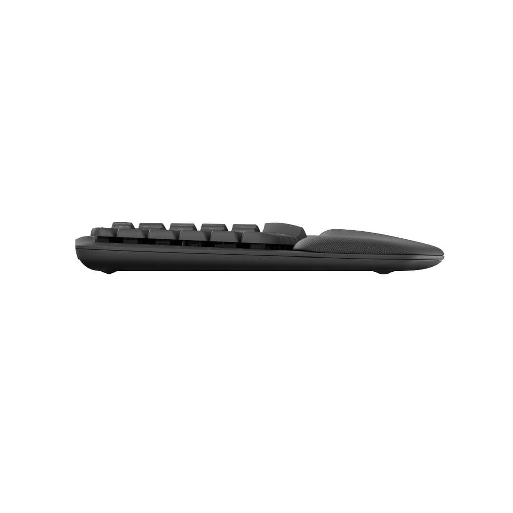 Teclado Logitech Wave Ergonomico Grafito Bluetooth - Inalámbrico