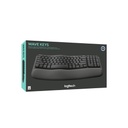 Teclado Logitech Wave Ergonomico Grafito Bluetooth - Inalámbrico