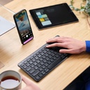 Teclado Trust Lyra Inalambrico-Bluetooth Negro Recargable