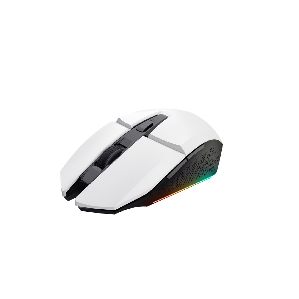Combo trust Gxt 794W 3 en 1 Teclado Thado Blanco, Mouse Felox inalambrico Blanco y pad mouse