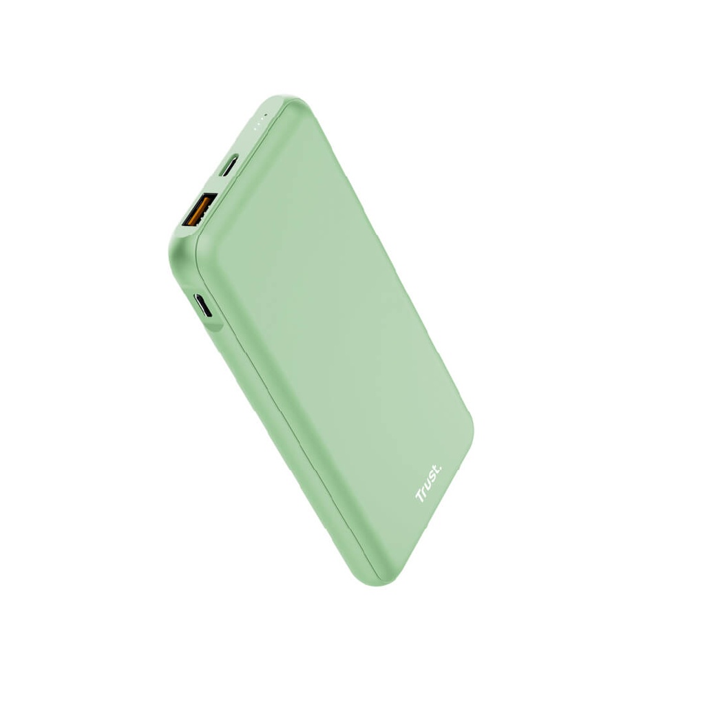 Bateria Portatil Trust Redoh 10.000 Mah Verde Carga rapida  # Parte 25033 