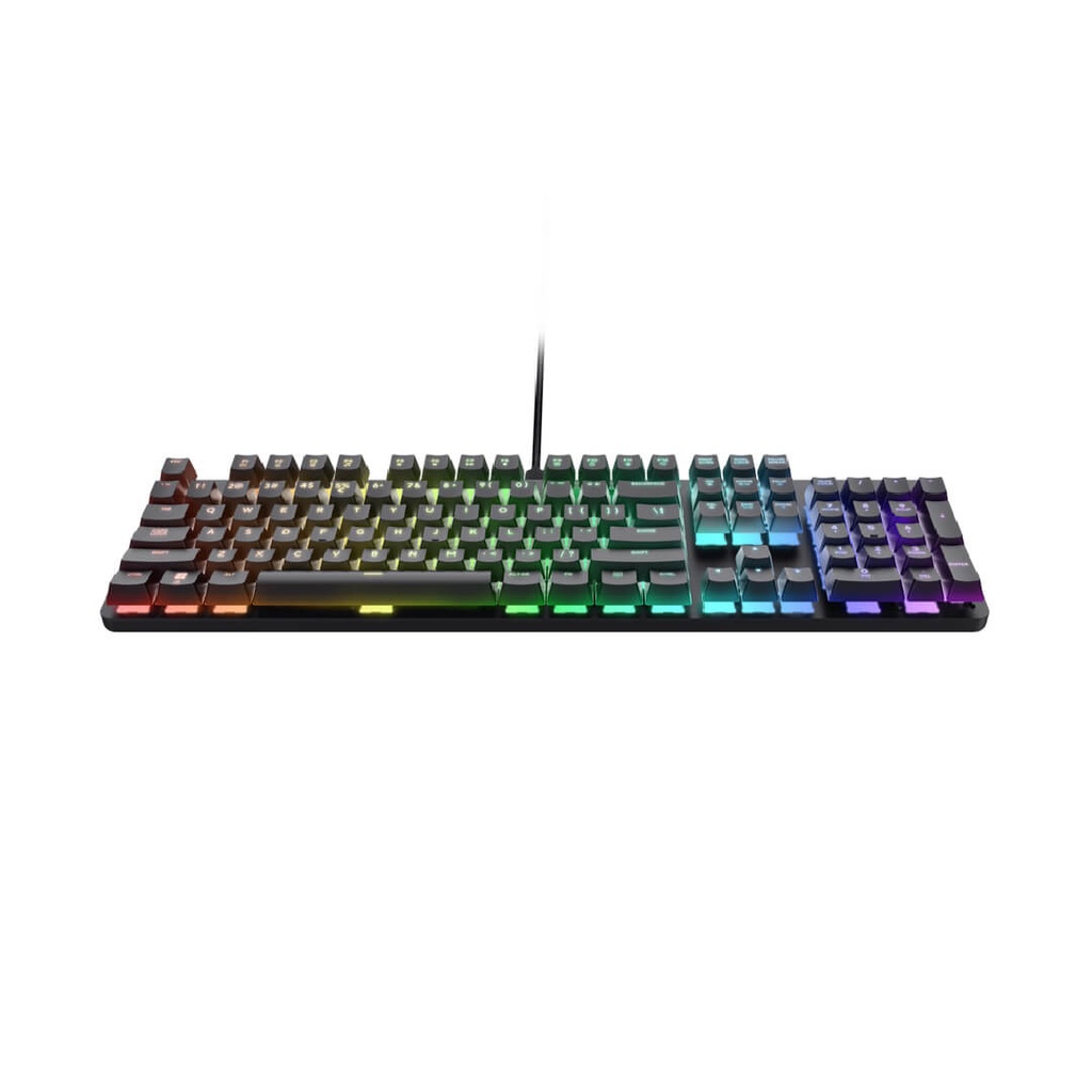 Teclado Gamer trust Gxt 871 Zora Mecanico Negro 