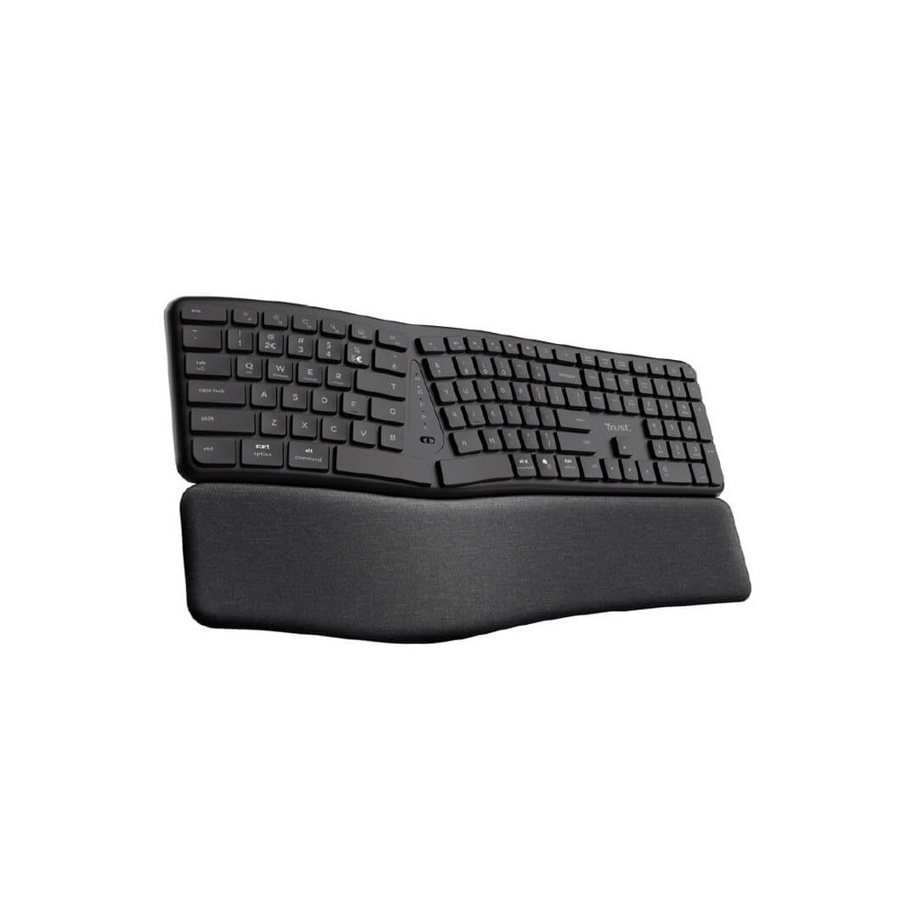 Teclado Trust Keyra Inalambrico-Bluetooth (multidispositvo) Negro  