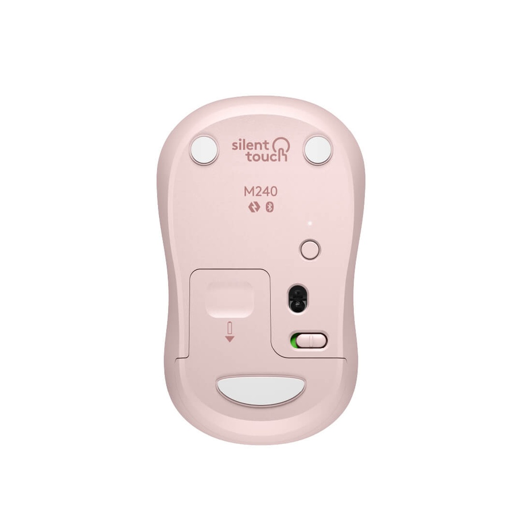 Mouse Logitech M240 Bluetooth Silencioso Rosado