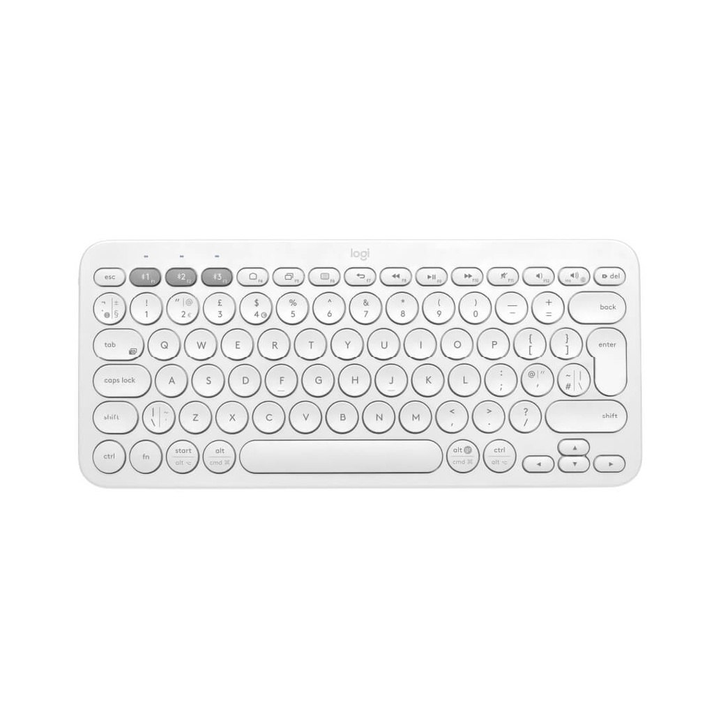 Teclado Logitech Pebble K380 2 Blanco Bluetooth