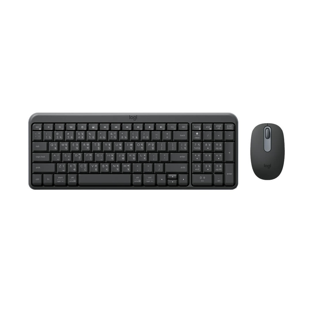 Combo Teclado y Mouse Logitech Mk250 Bluetooth Grafito