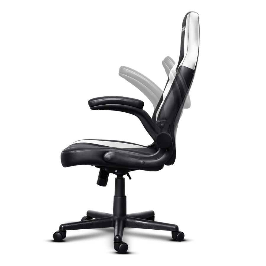 Silla gamer Trust Gxt 703W Riye Negro Blanco