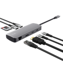 Adaptador Trust Multipuerto Usb - C 8 en 1 (Hdmi, de red, lector de tarjetas, USB-C y USB) 