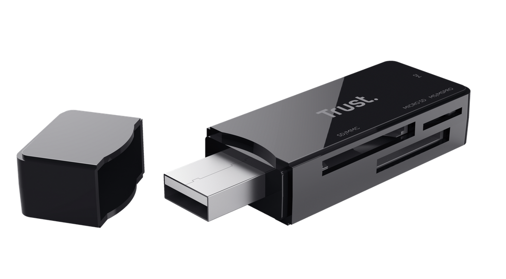 Lector de Tarjetas Trust Nanga  Usb 3.1 Negro