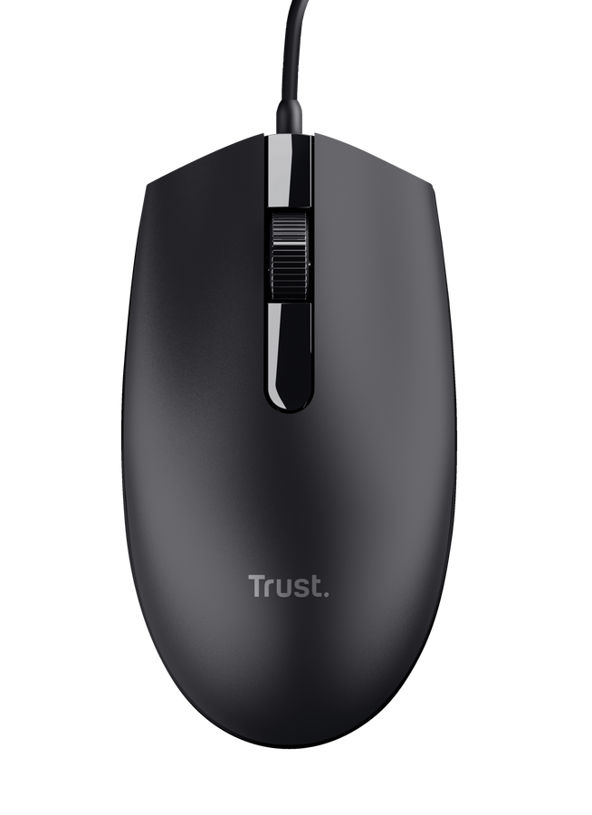 Mouse Alambrico Trust Basi Negro ( 1200 dpi)