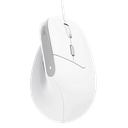 Mouse Trust Bayo II Alámbrico Diseño Vertical Blanco