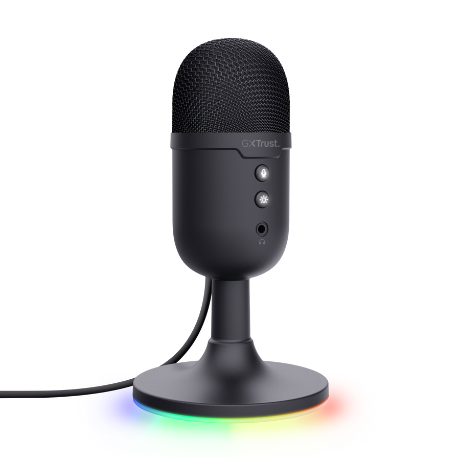 Micrófono Trust Gxt 234 Yunix Streaming Usb Negro 