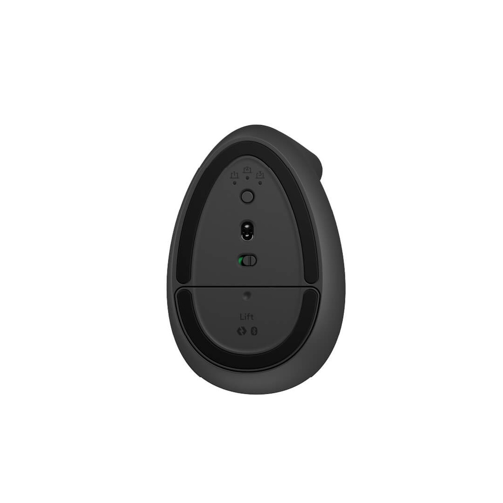Mouse Logitech Lift Vertical Ergonómico Izquierdo Inalambrico-Bluetooth Grafito
