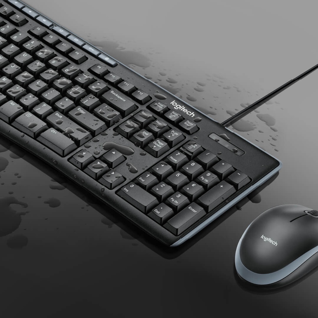 Combo Teclado y Mouse Logitech Mk200 Multimedia Usb