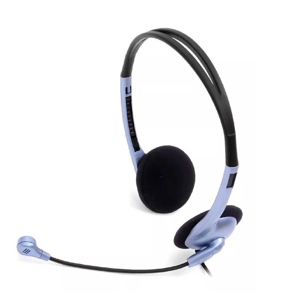 Audifono Diadema Genius HS-02B 2 Plug 3.5mm Azul/Negro