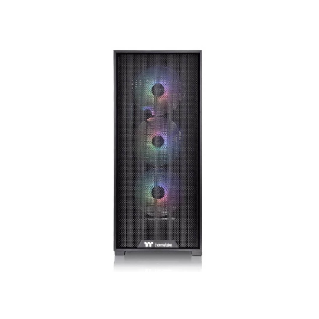 Chasis Thermaltake H390 TG ARGB /BLACK /WIN / SPCC /TEMPERED GLASS *1/120mm ARGB SE Fan *4/PS-TTP-0750NNF A BU -3/ Brown Box