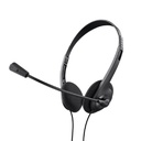 Audifonos Diadema Trust Primo Chat 3.5 Mm Negro Con Microfono, Incluye convertidor a dos Plug