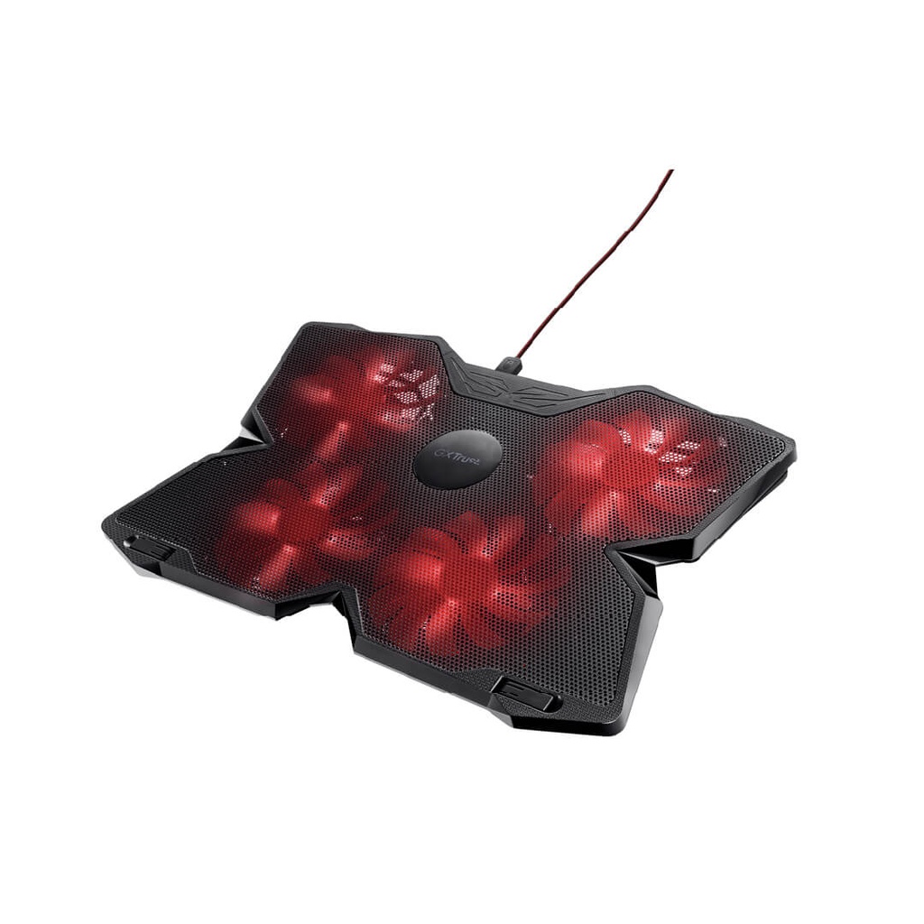 Base Refrigerante Gamer Trust Gxt 278 Yozu 4 Ventiladores Iluminados